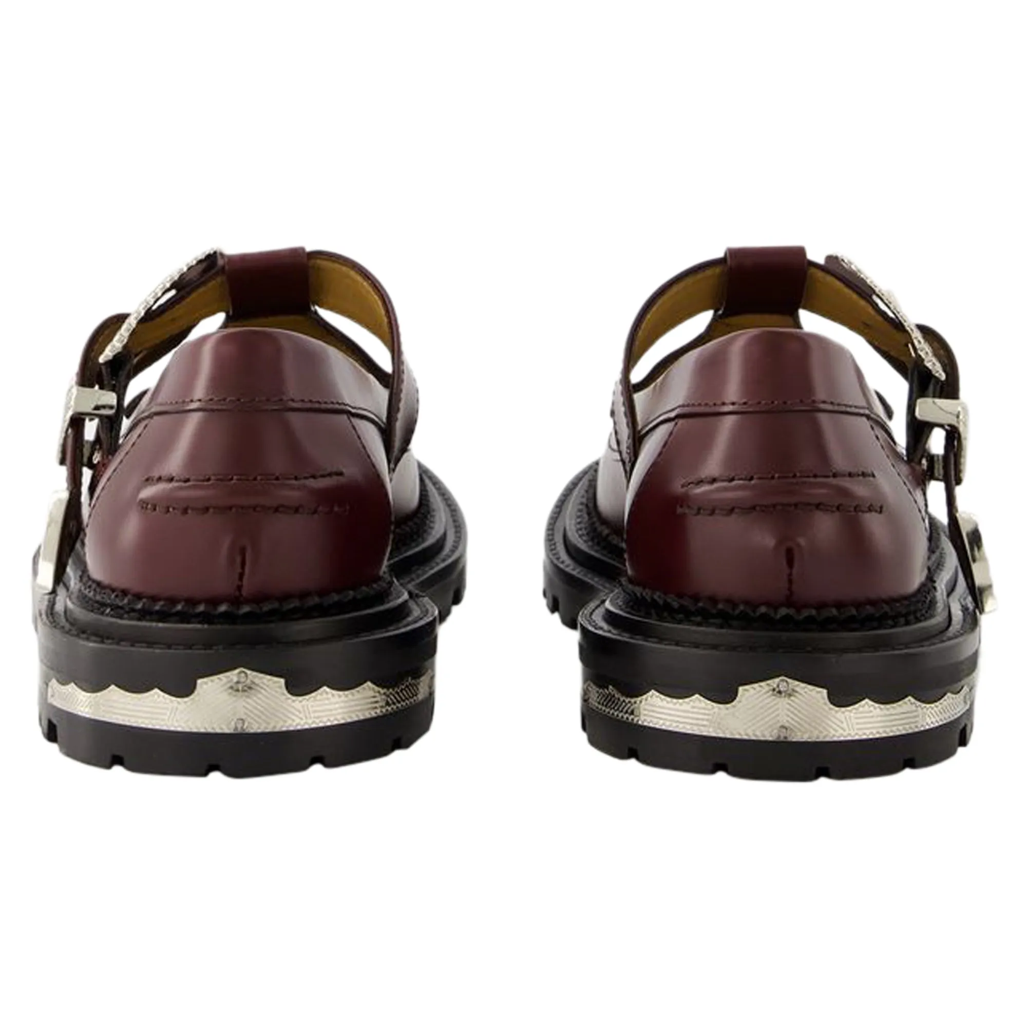Aj1278 Loafers - Toga Pulla - Leather - Burgundy