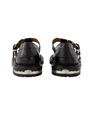 AJ1290 Loafers -Toga Virilis - Leather - Black