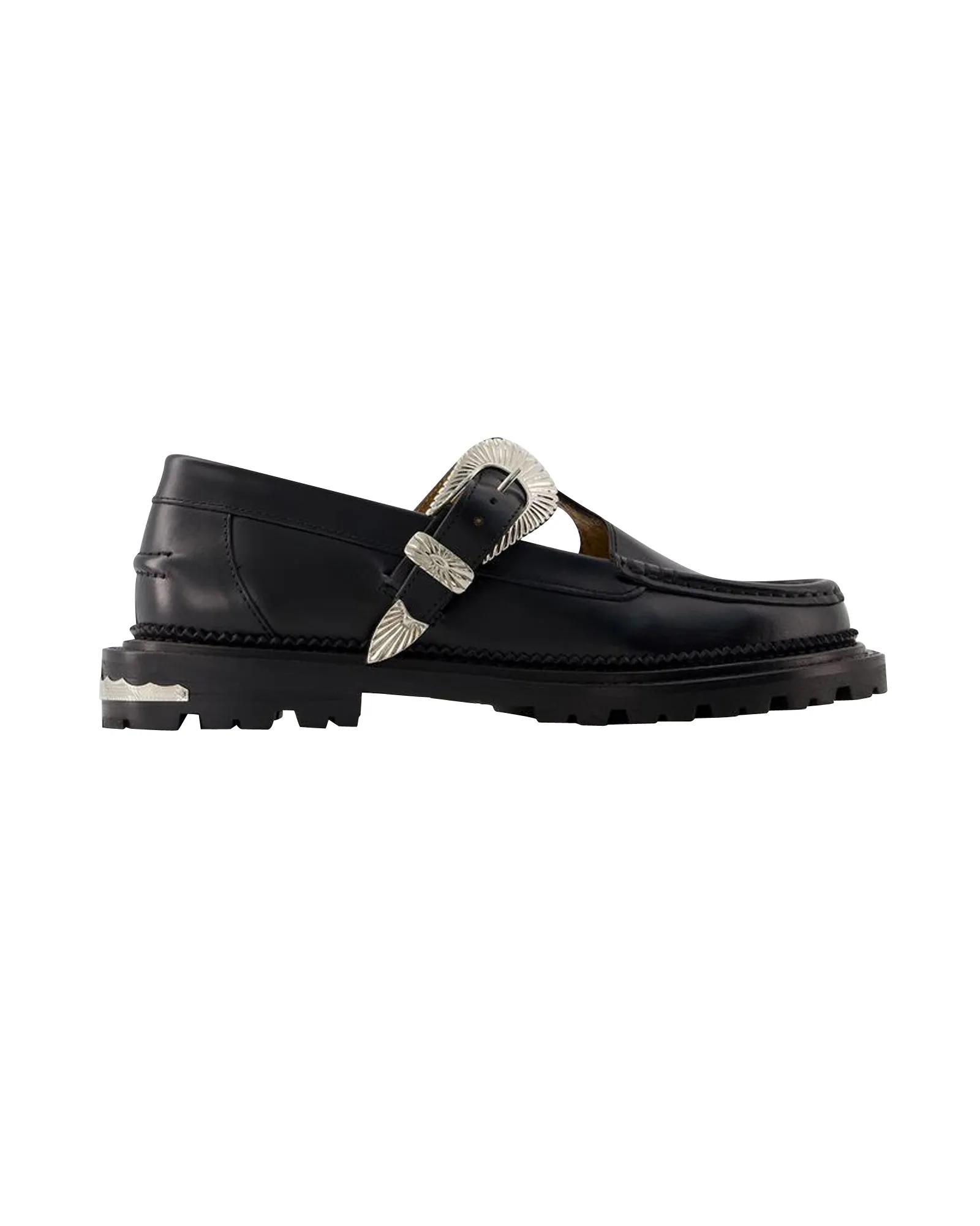 AJ1290 Loafers -Toga Virilis - Leather - Black