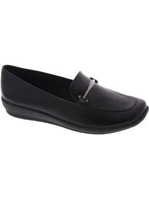 Arena Womens Faux Leather Slip-On Loafers
