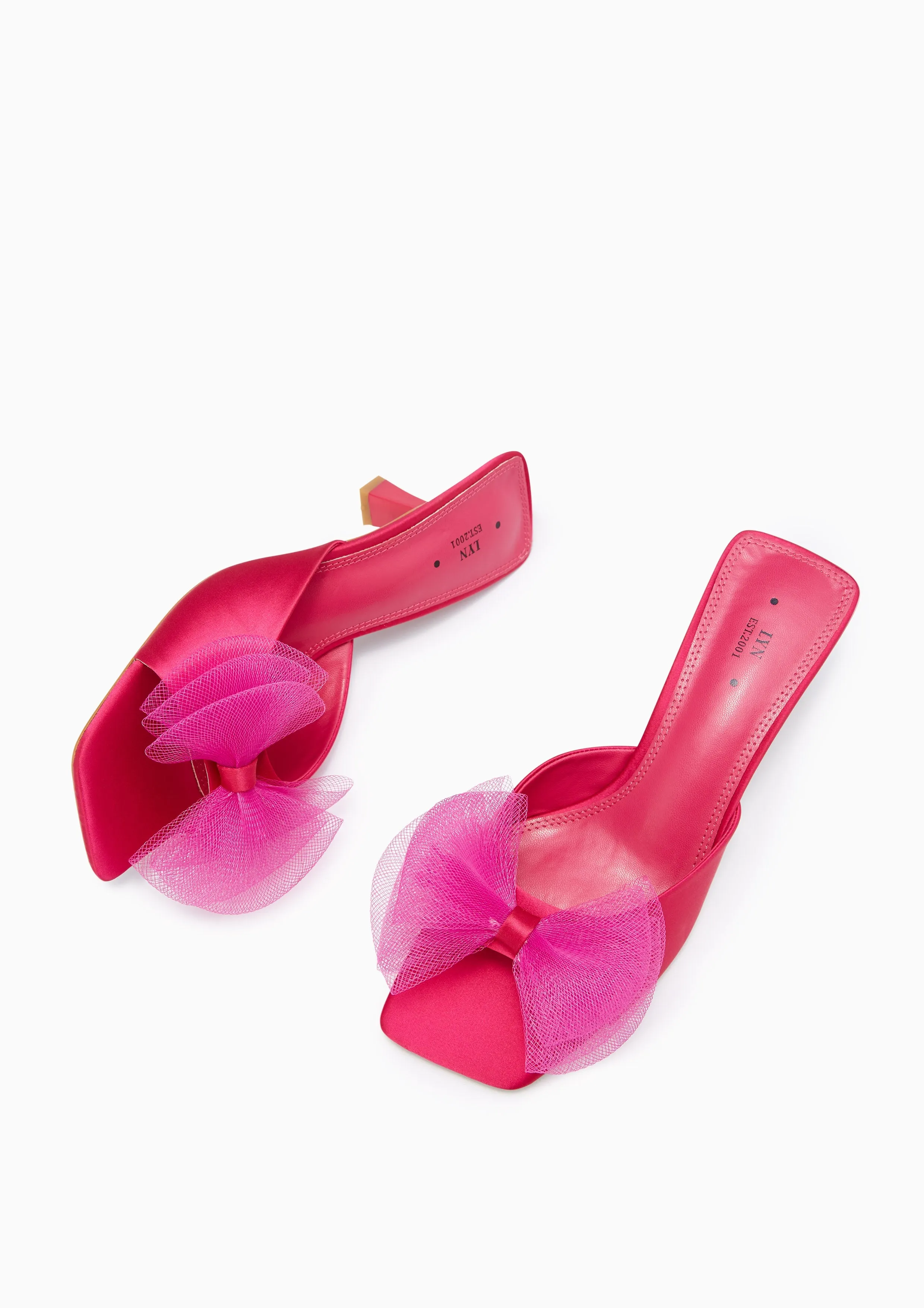 Babbie Mid Heel Sandals Pink