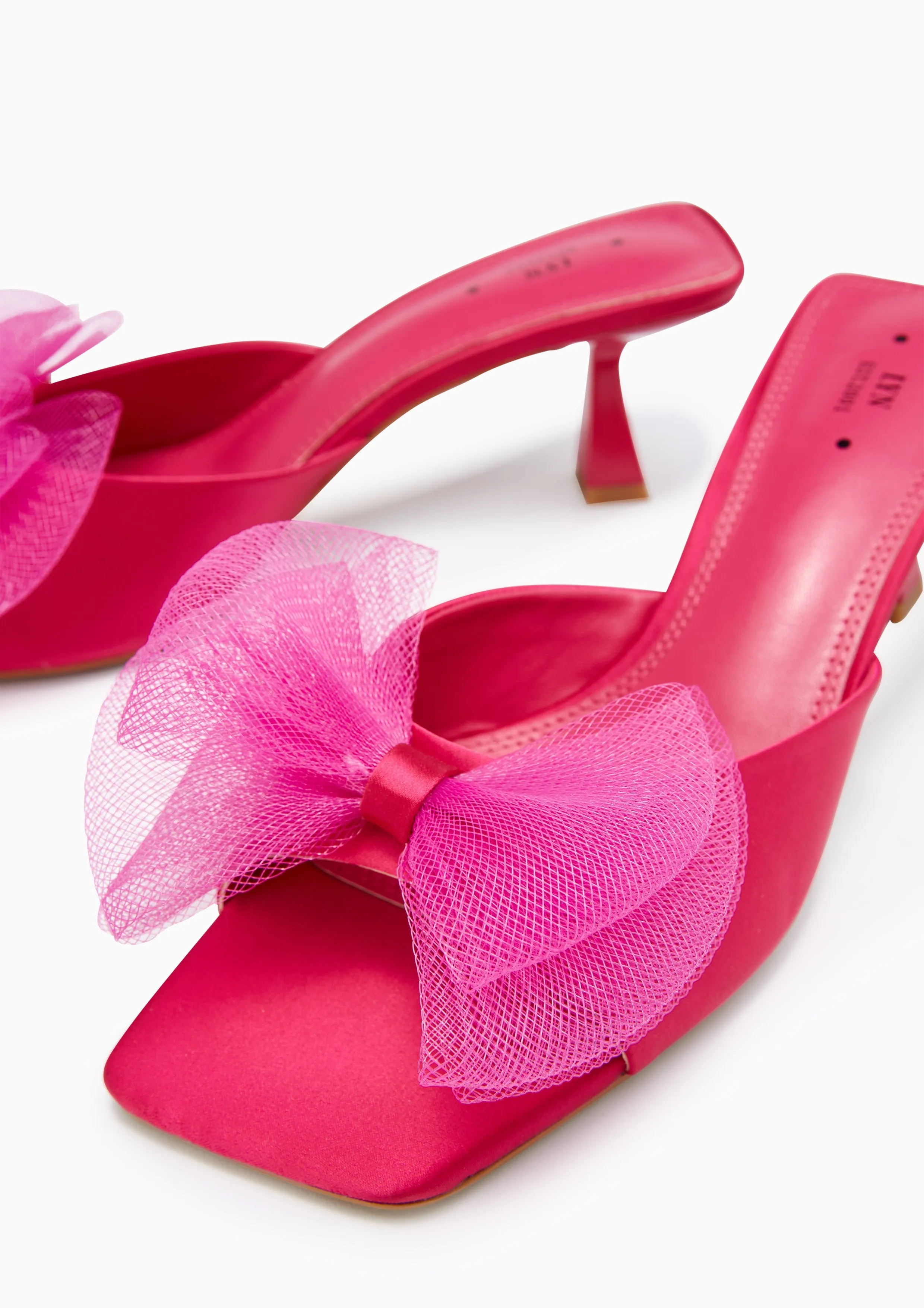 Babbie Mid Heel Sandals Pink