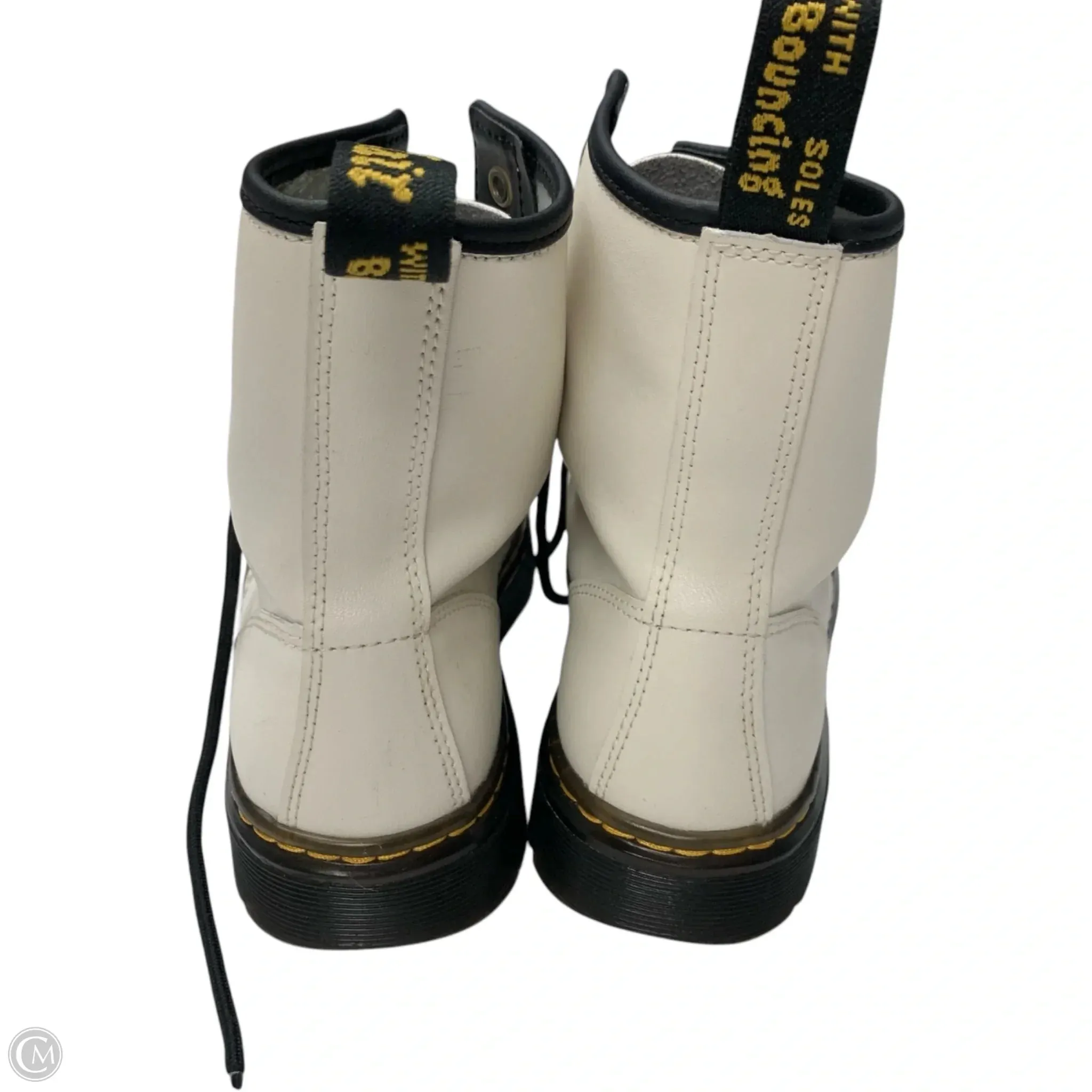 Boots Combat By Dr Martens In White, Size: 5