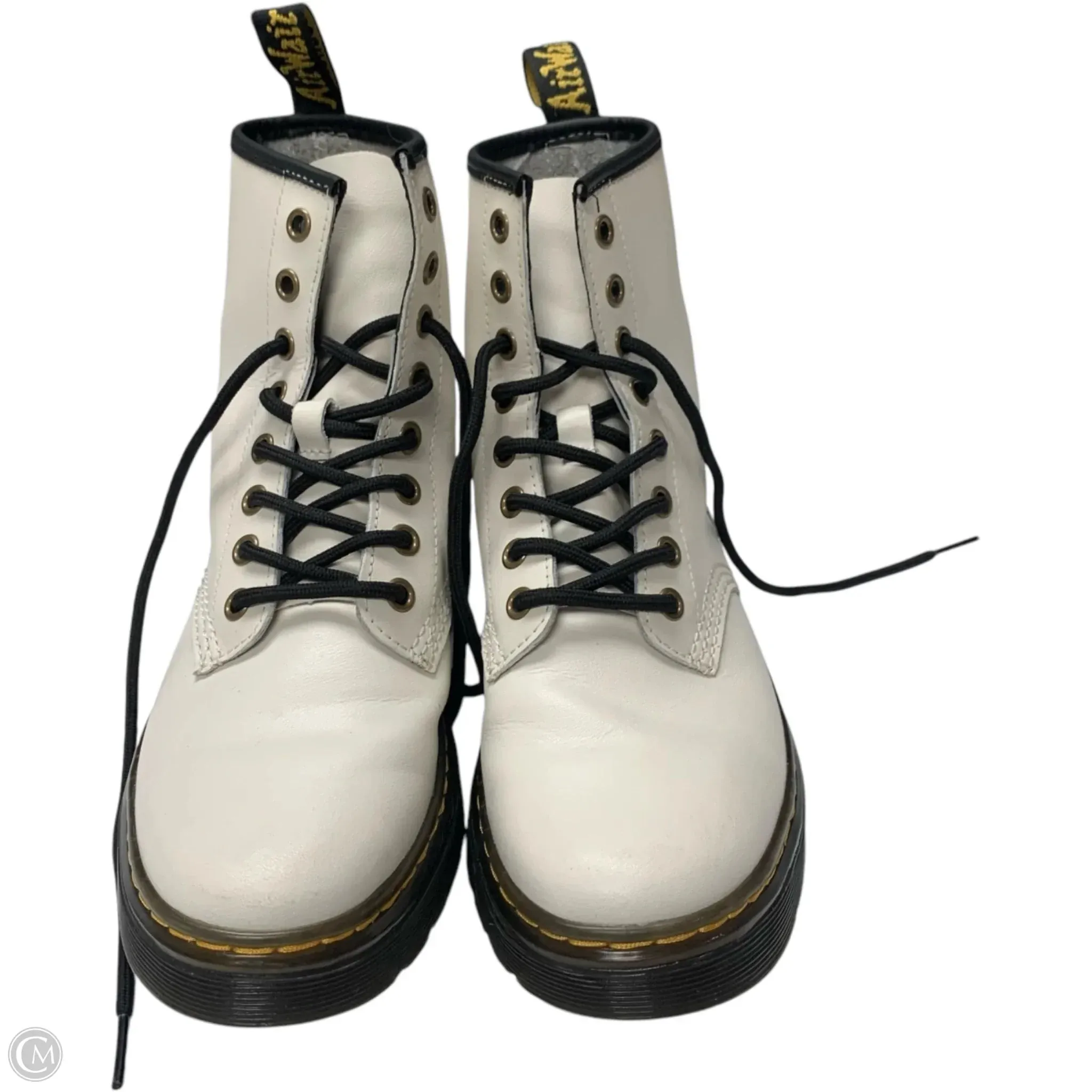 Boots Combat By Dr Martens In White, Size: 5