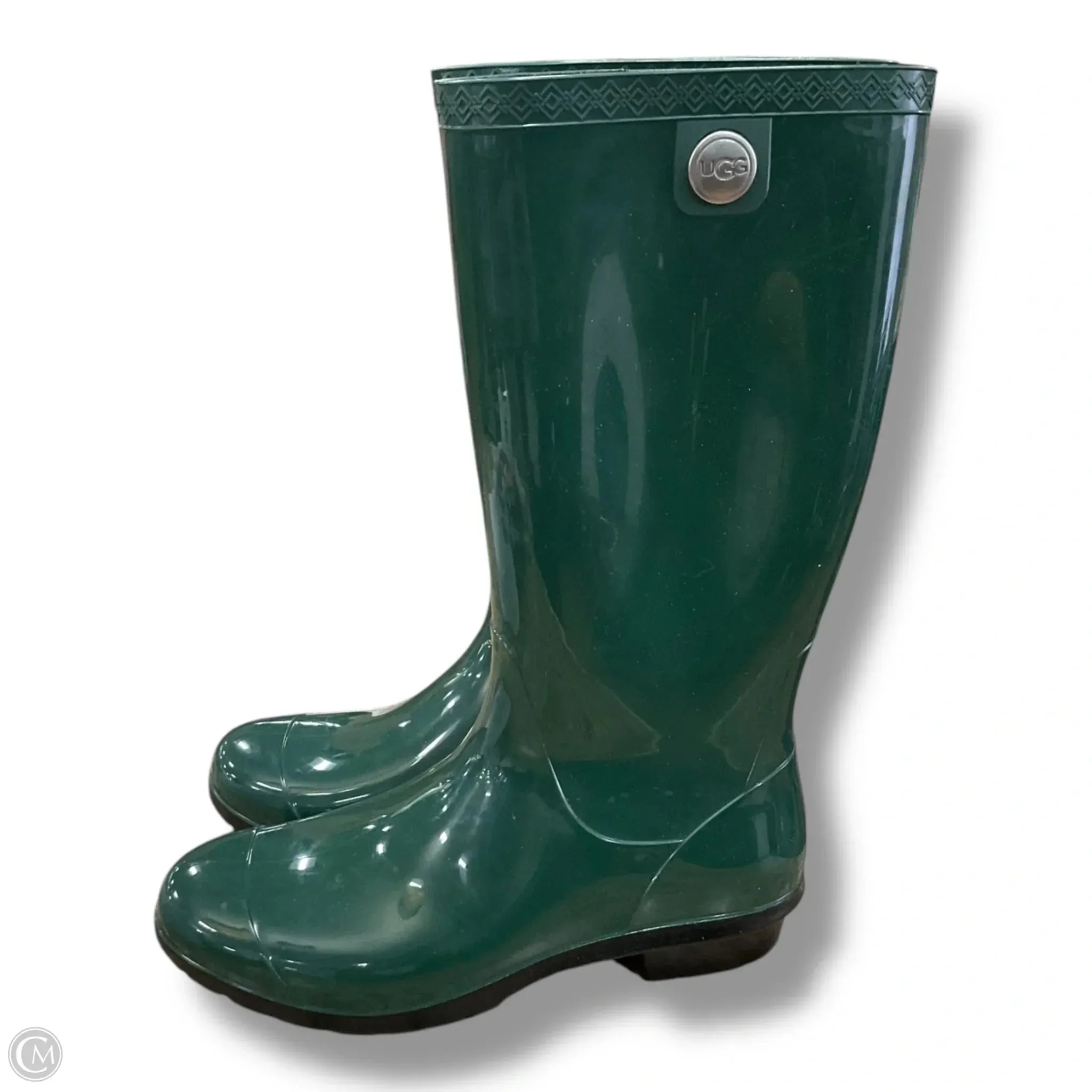 Boots Designer By Ugg In Green, Size: 8