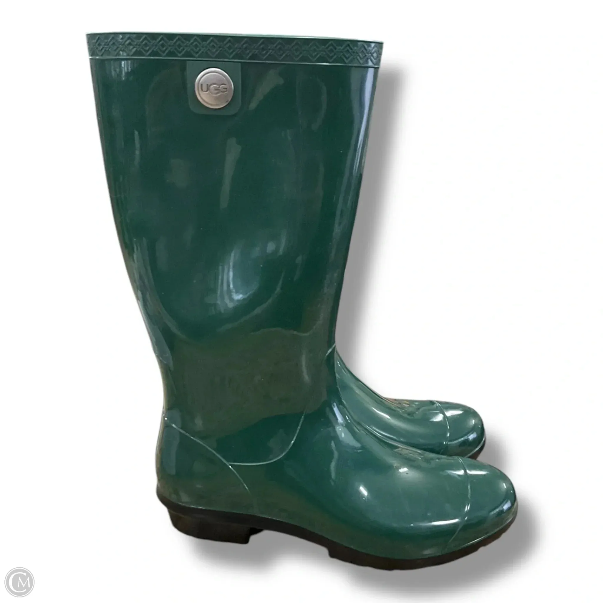 Boots Designer By Ugg In Green, Size: 8