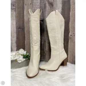 Boots Knee Heels By Mia In Beige, Size: 10