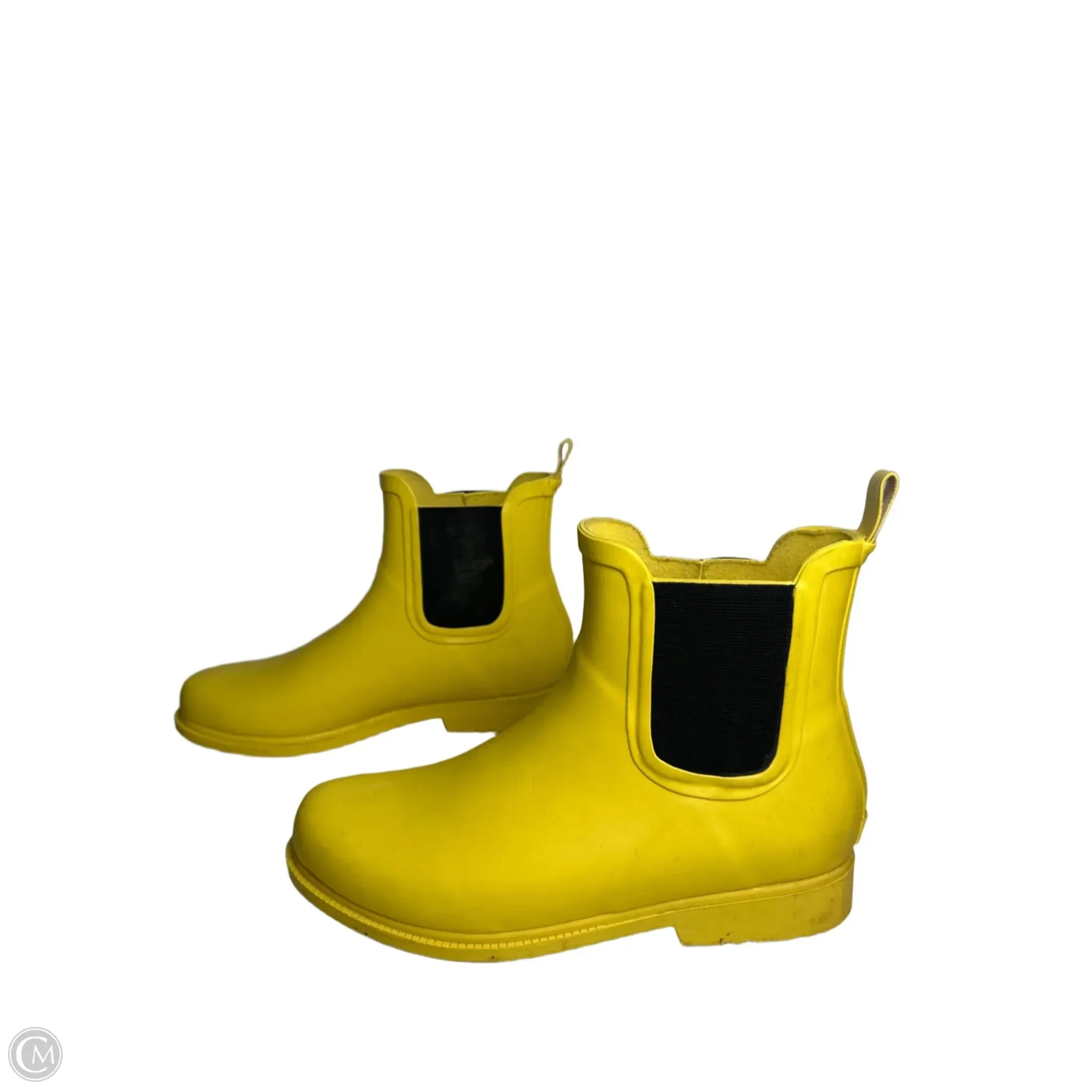 Boots Rain By J. Crew In Yellow, Size: 9