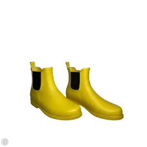 Boots Rain By J. Crew In Yellow, Size: 9