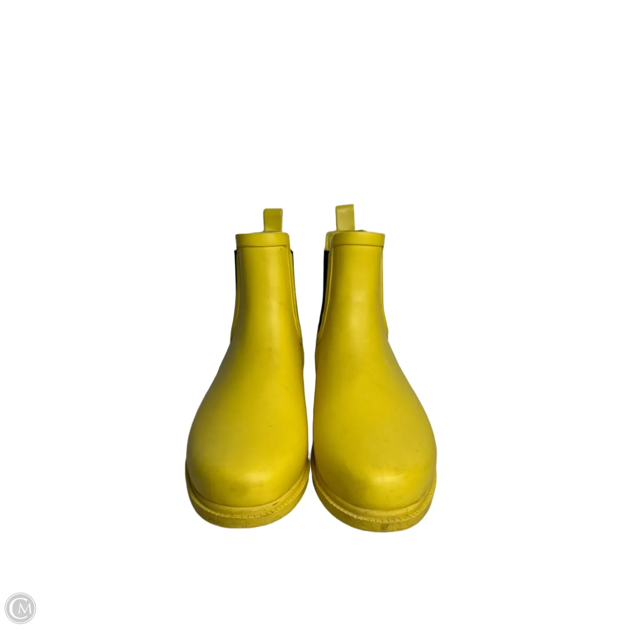 Boots Rain By J. Crew In Yellow, Size: 9