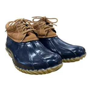 Boots Rain By Tommy Hilfiger In Blue & Tan, Size:8