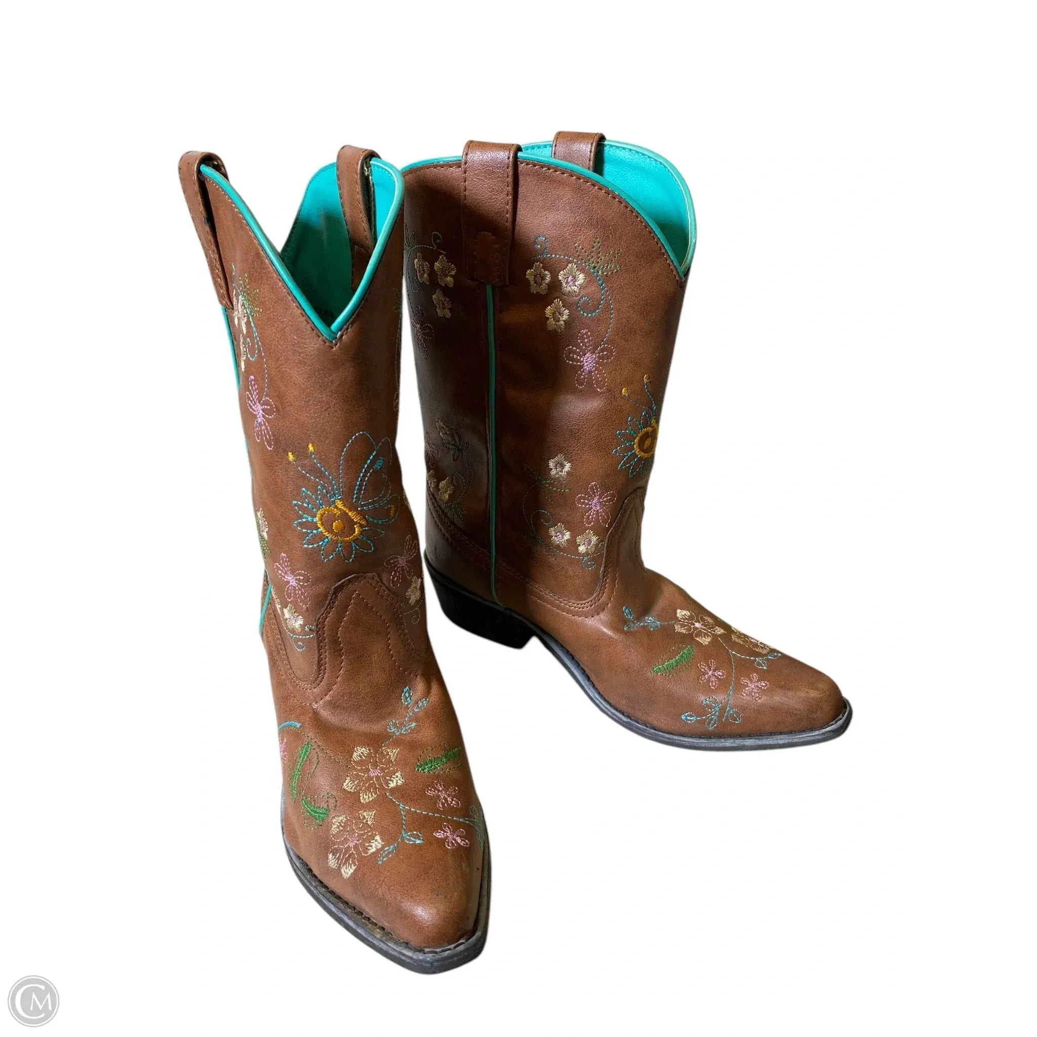 Boots Western By Clothes Mentor In Floral Print, Size: 6