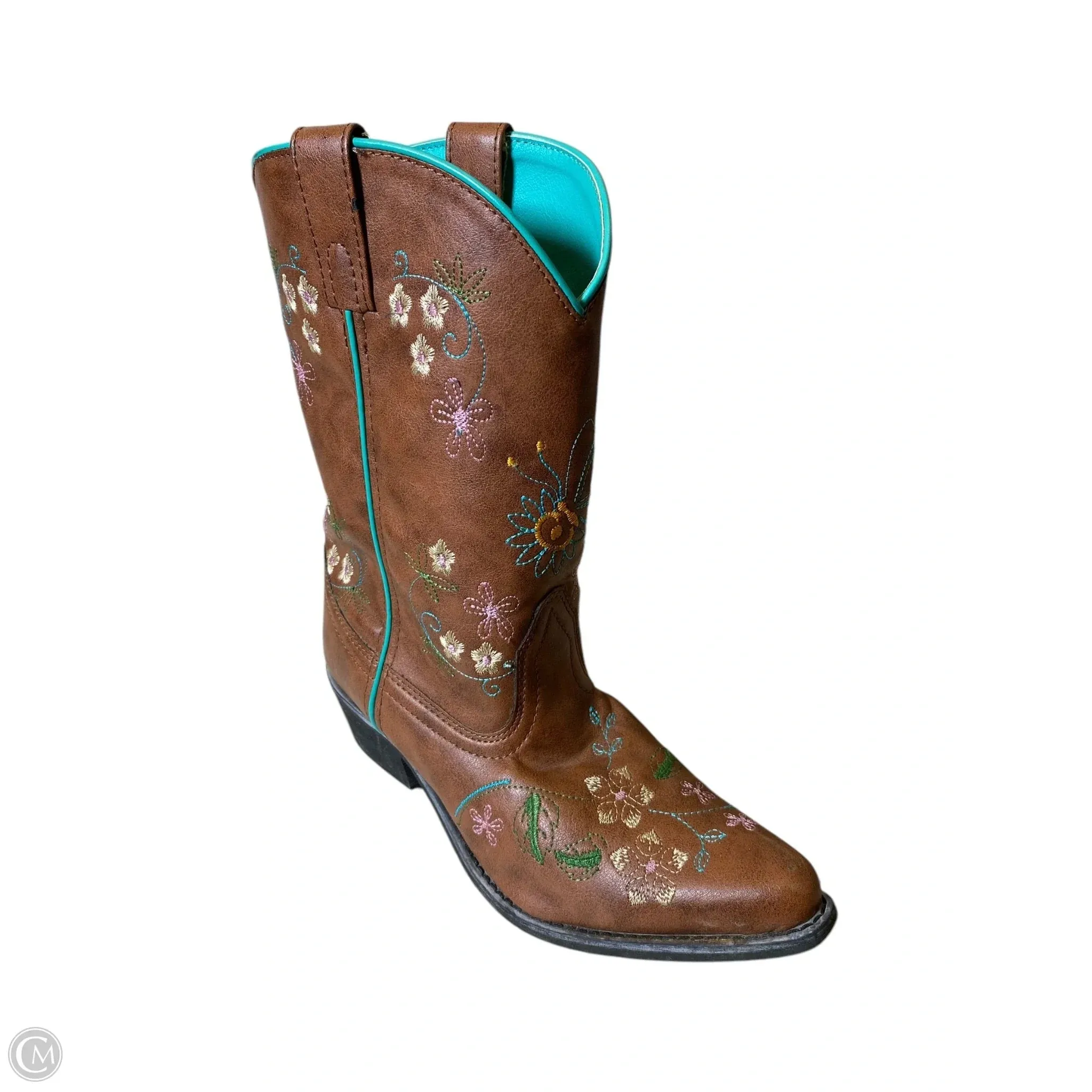 Boots Western By Clothes Mentor In Floral Print, Size: 6