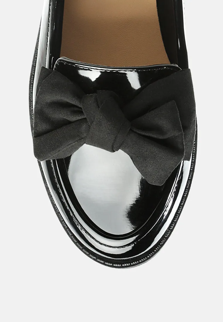 bowberry bow-tie patent loafers