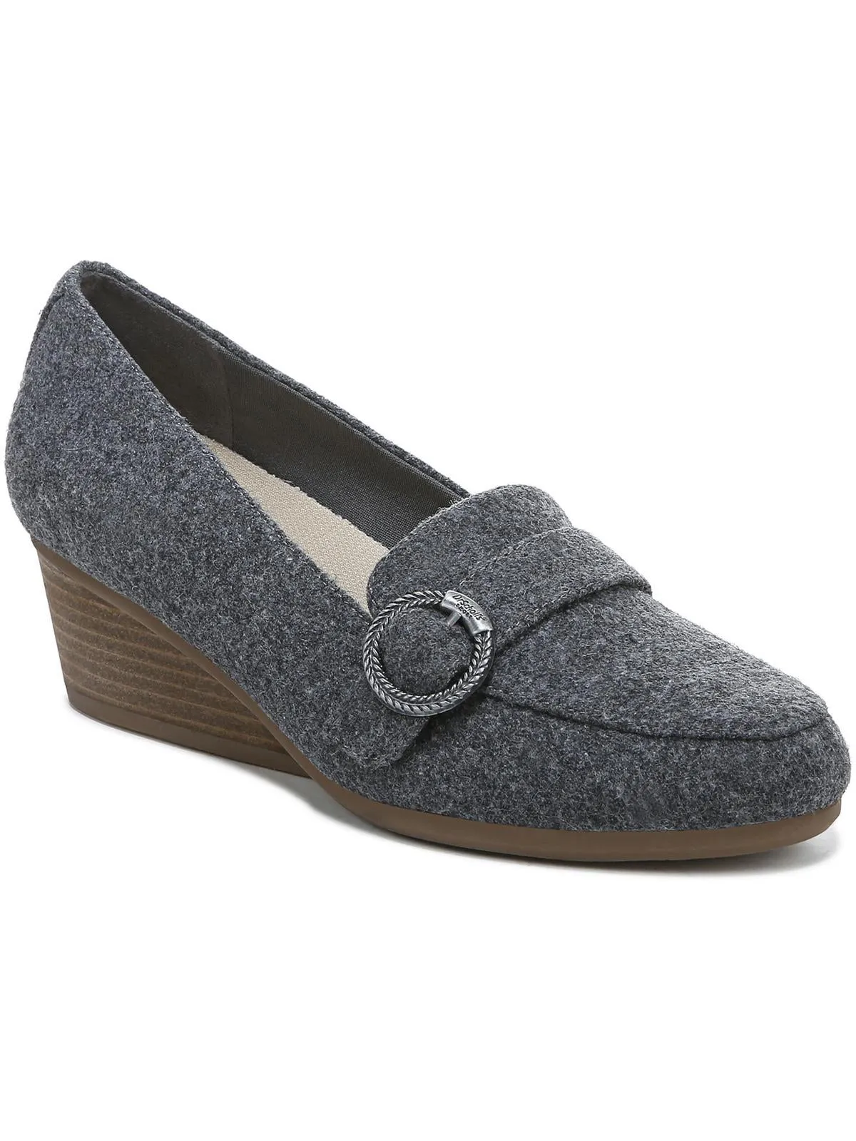 Brooke Womens Slip On Wedge Heels