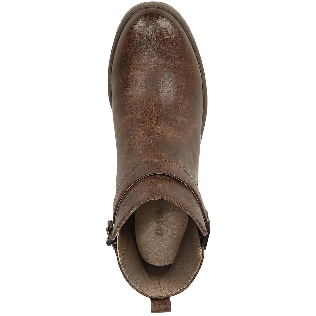 Camille Womens Faux Leather Zipper Ankle Boots
