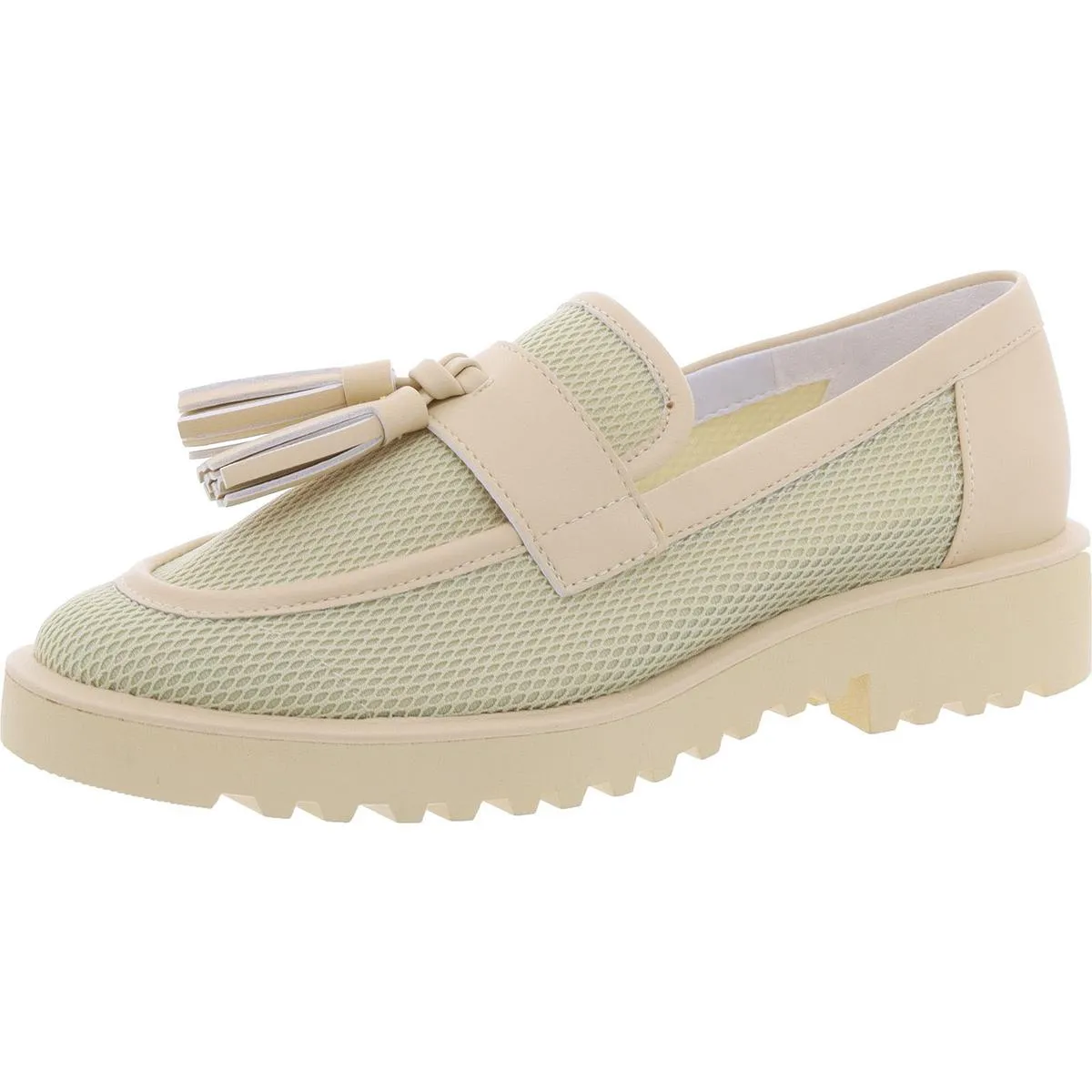 Carol Womens Lugged Sole Leather Penny Loafers