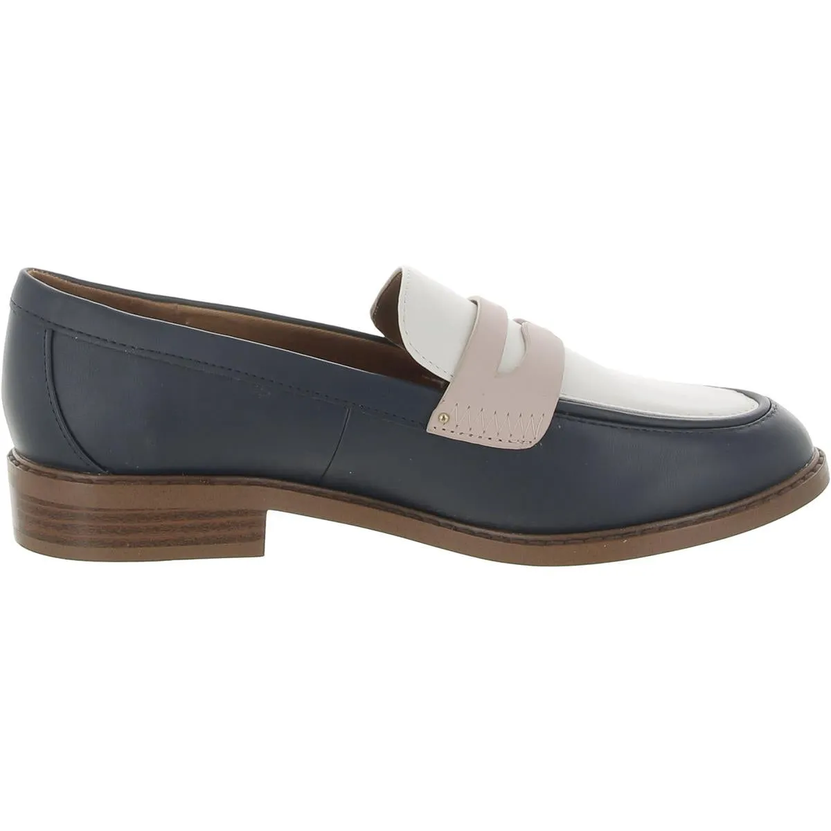 Chrissy Womens Block Heel Loafers