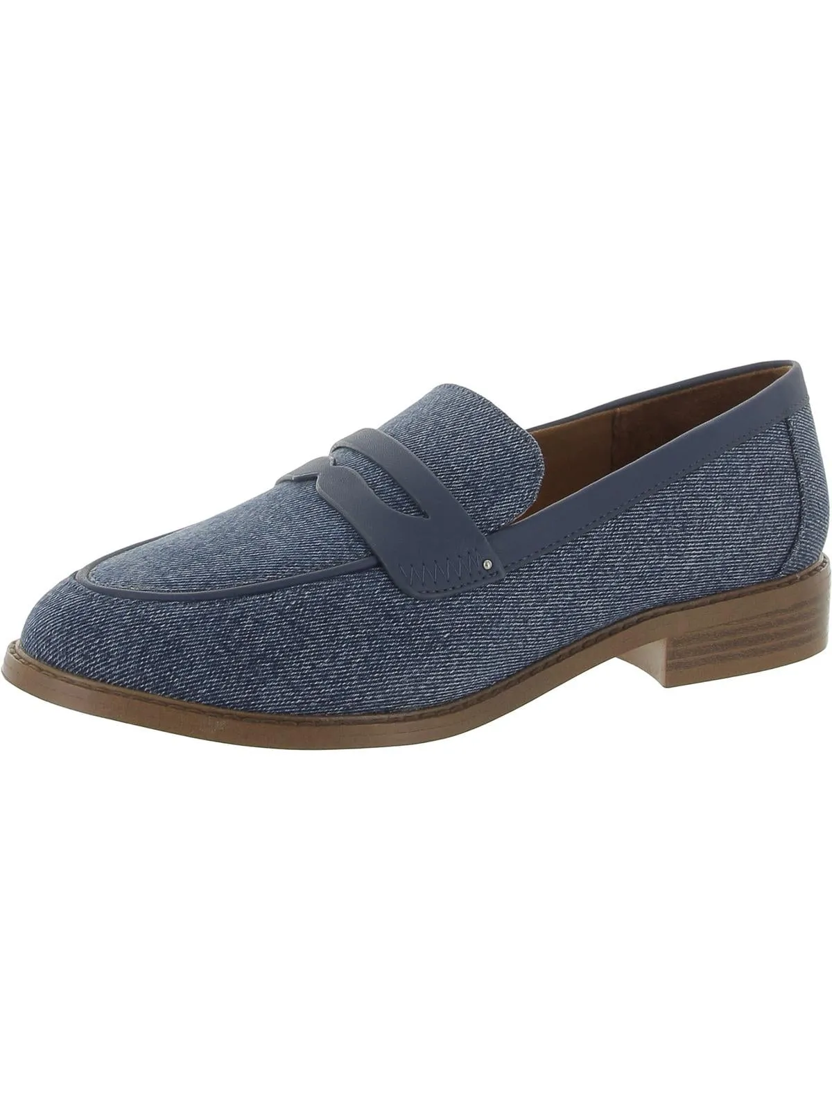 Chrissy Womens Block Heel Loafers