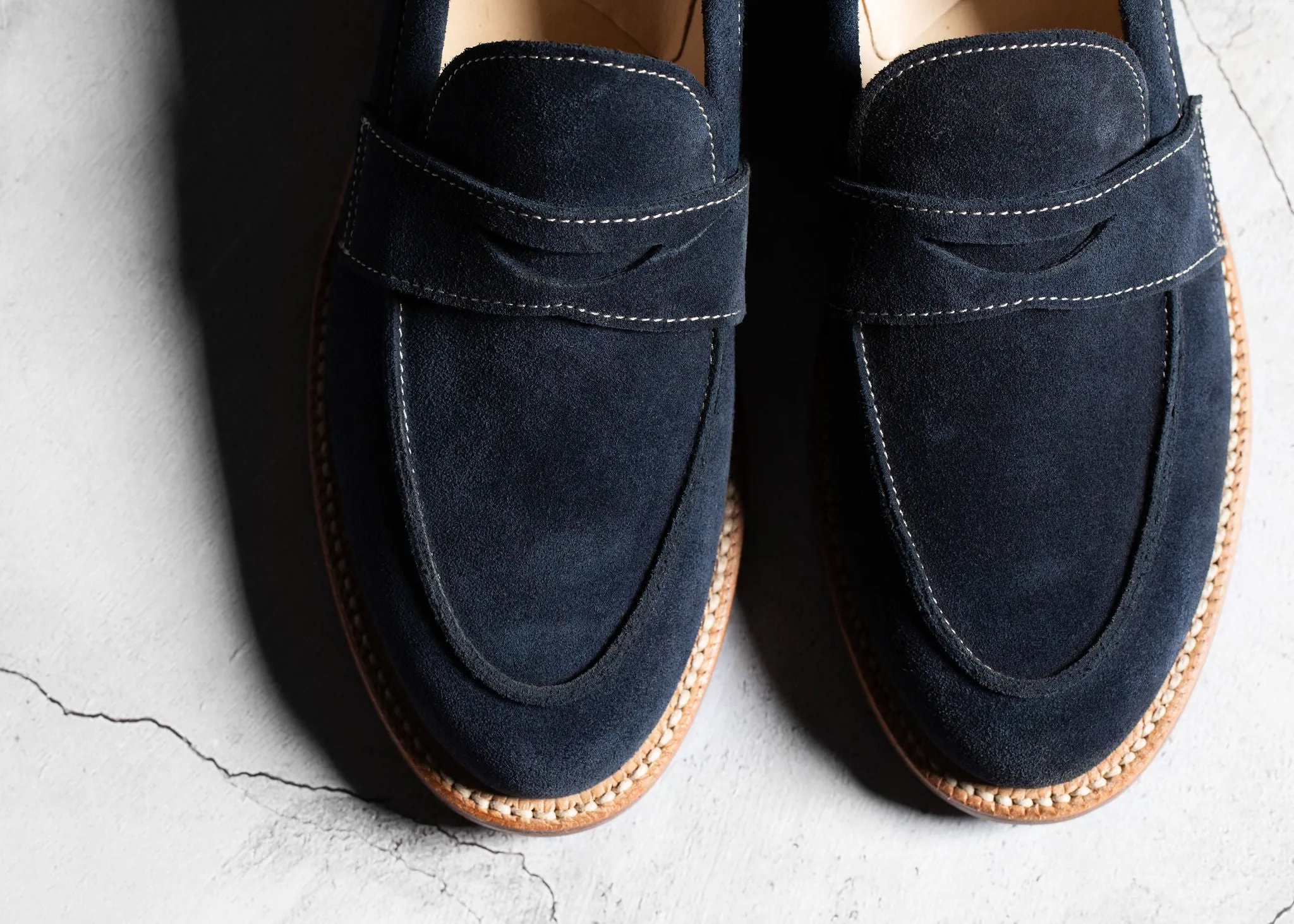 Clara Penny Loafer Midnight Suede