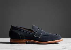 Clara Penny Loafer Midnight Suede