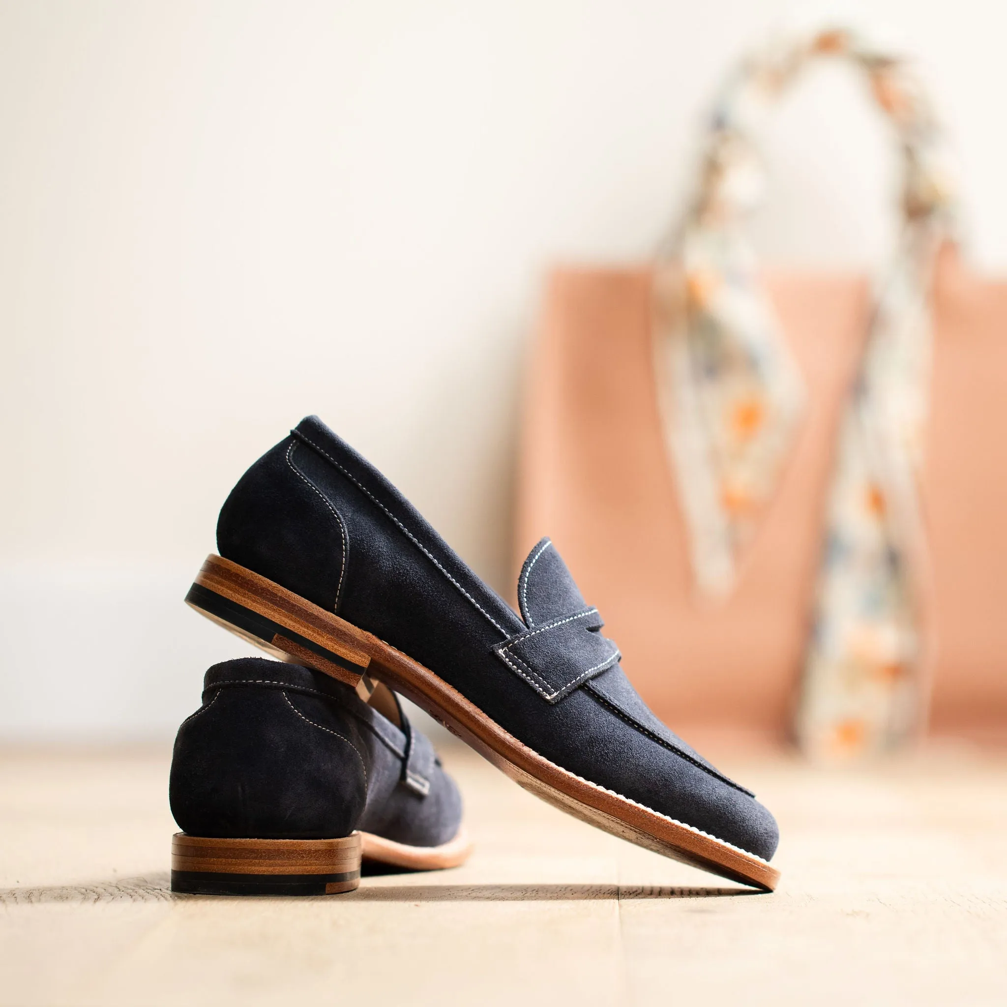Clara Penny Loafer Midnight Suede
