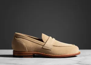 Clara Penny Loafer Tan Suede