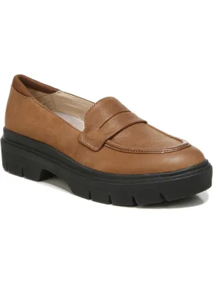 Classy Womens Padded Insole Slip On Penny Loafers