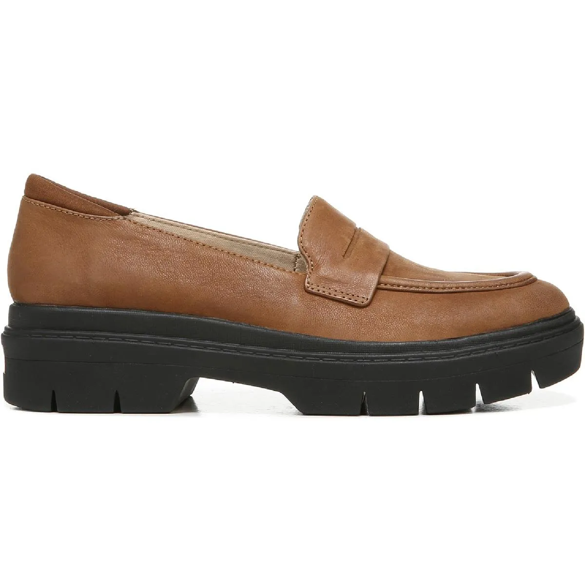 Classy Womens Padded Insole Slip On Penny Loafers
