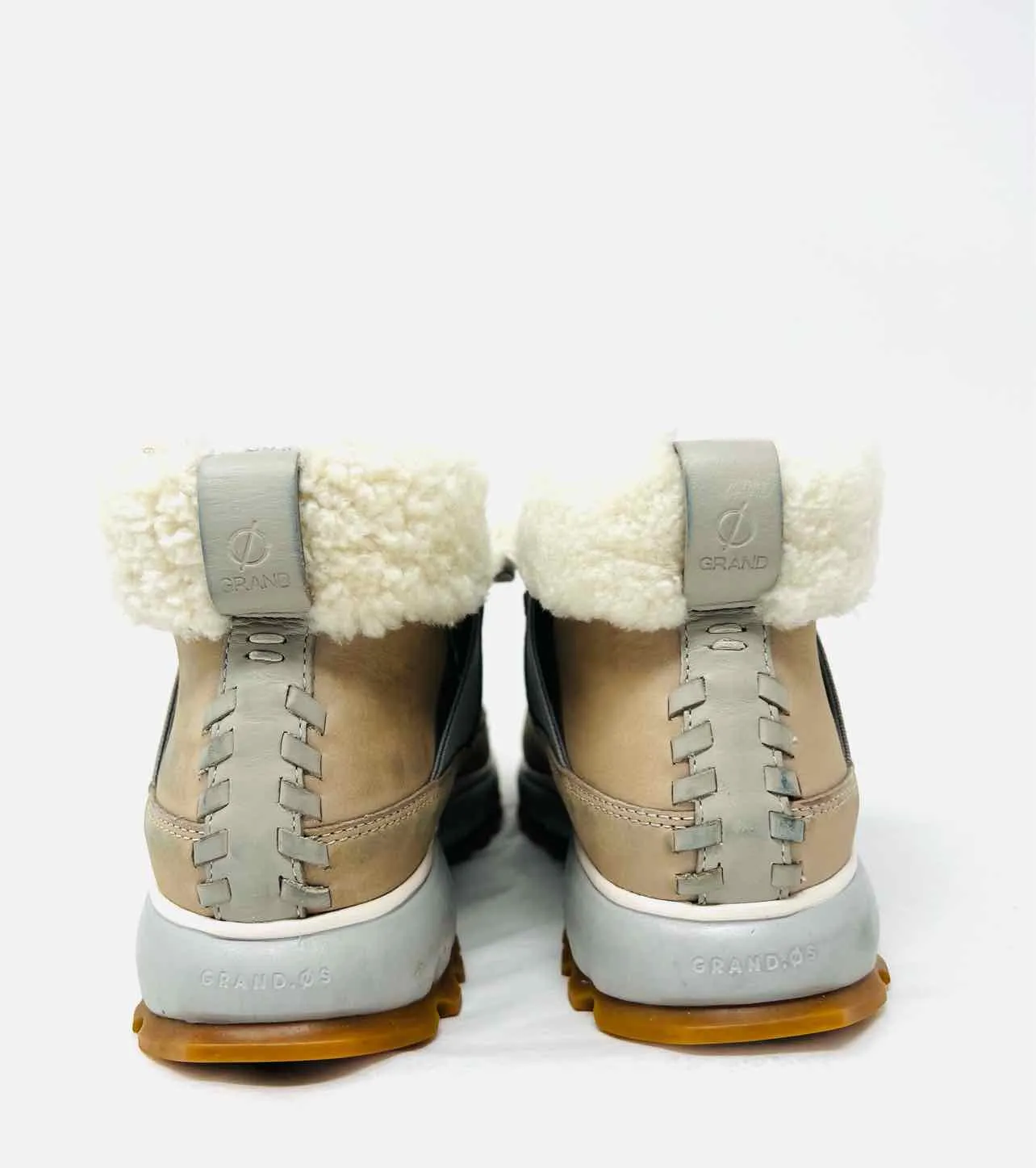 Cole Haan Size 7 Taupe Leather Shoes Ankle Boots