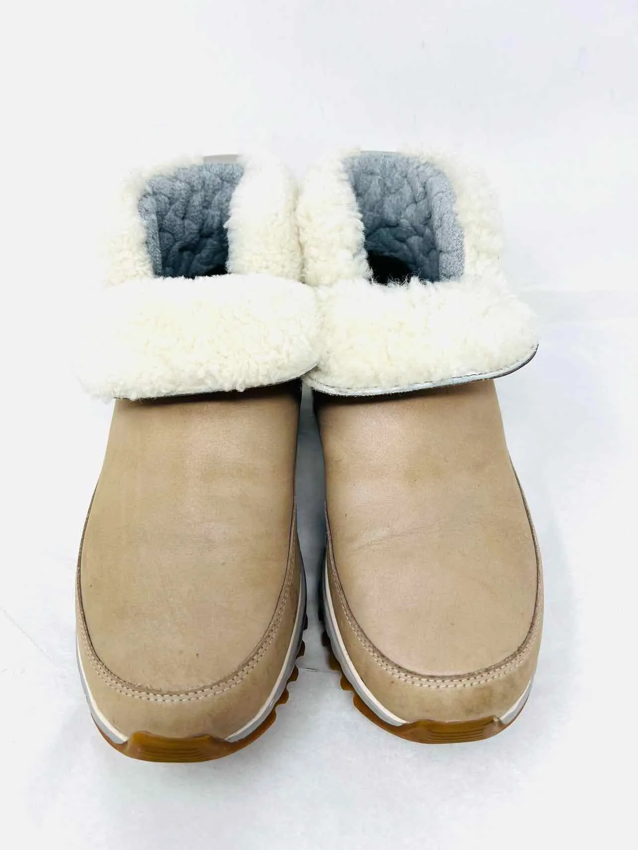 Cole Haan Size 7 Taupe Leather Shoes Ankle Boots