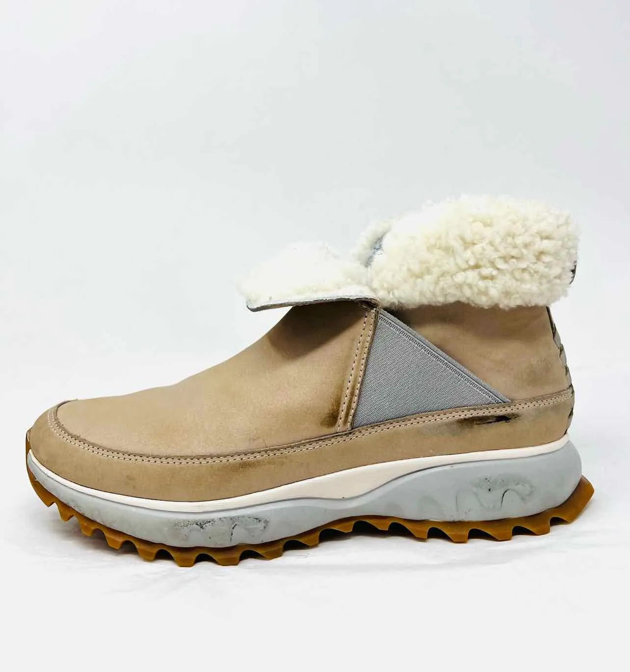 Cole Haan Size 7 Taupe Leather Shoes Ankle Boots