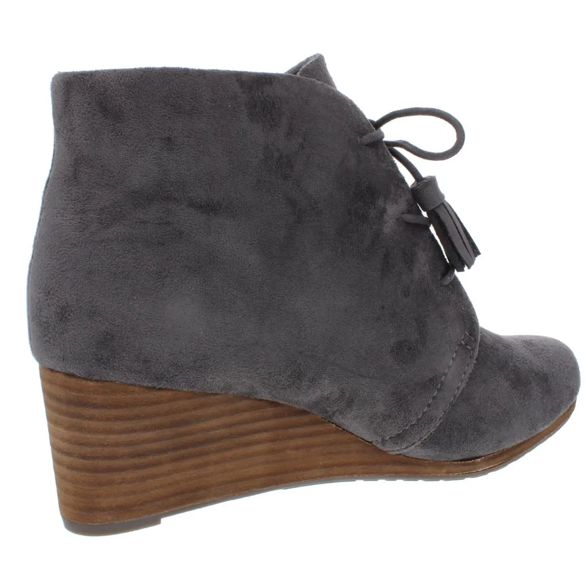 Dakota Womens Faux Suede Boho Wedge Boots