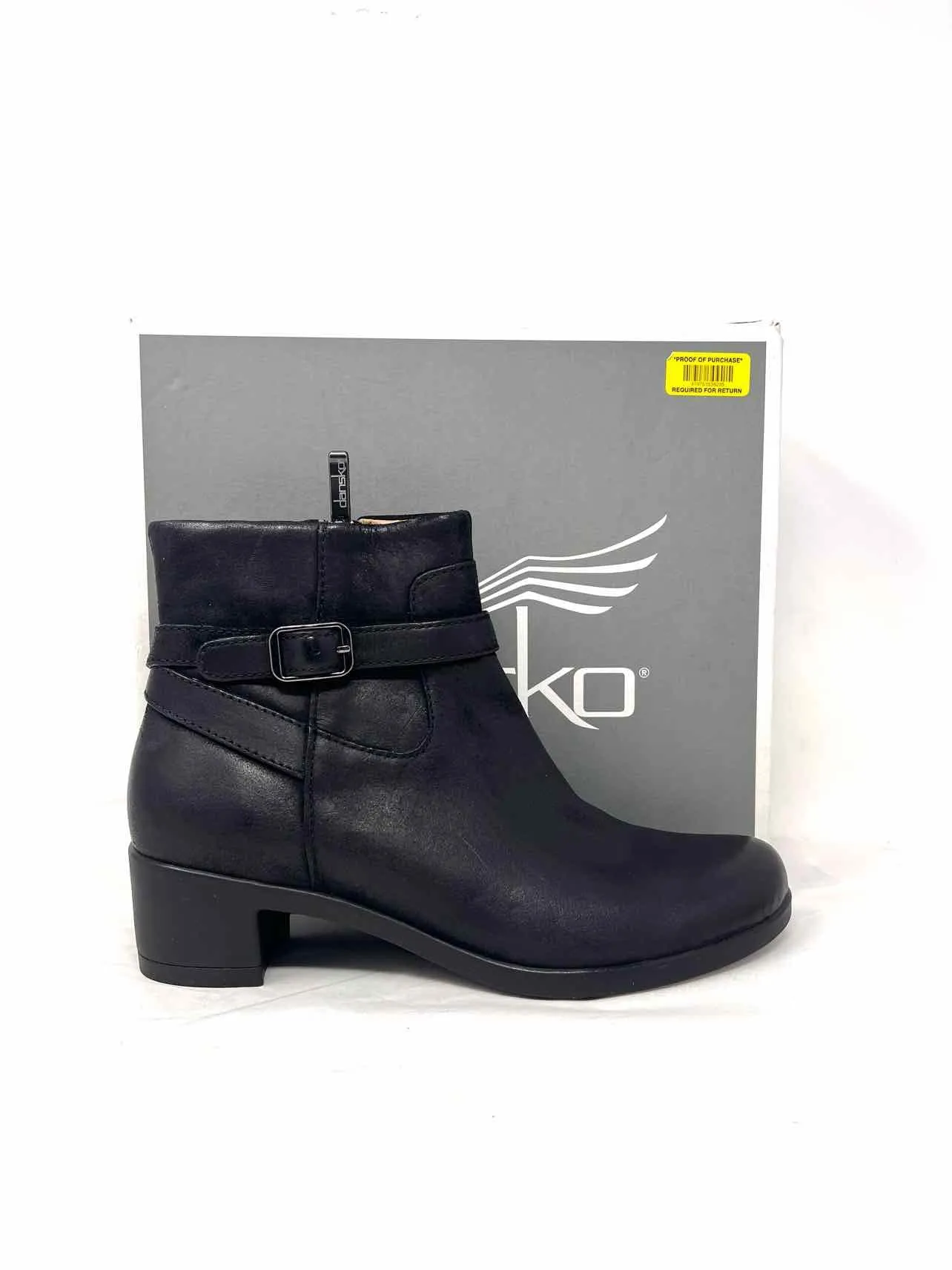 Dansko Size 7.5/8 Black Buckle(s) Leather NEW Shoes Boots