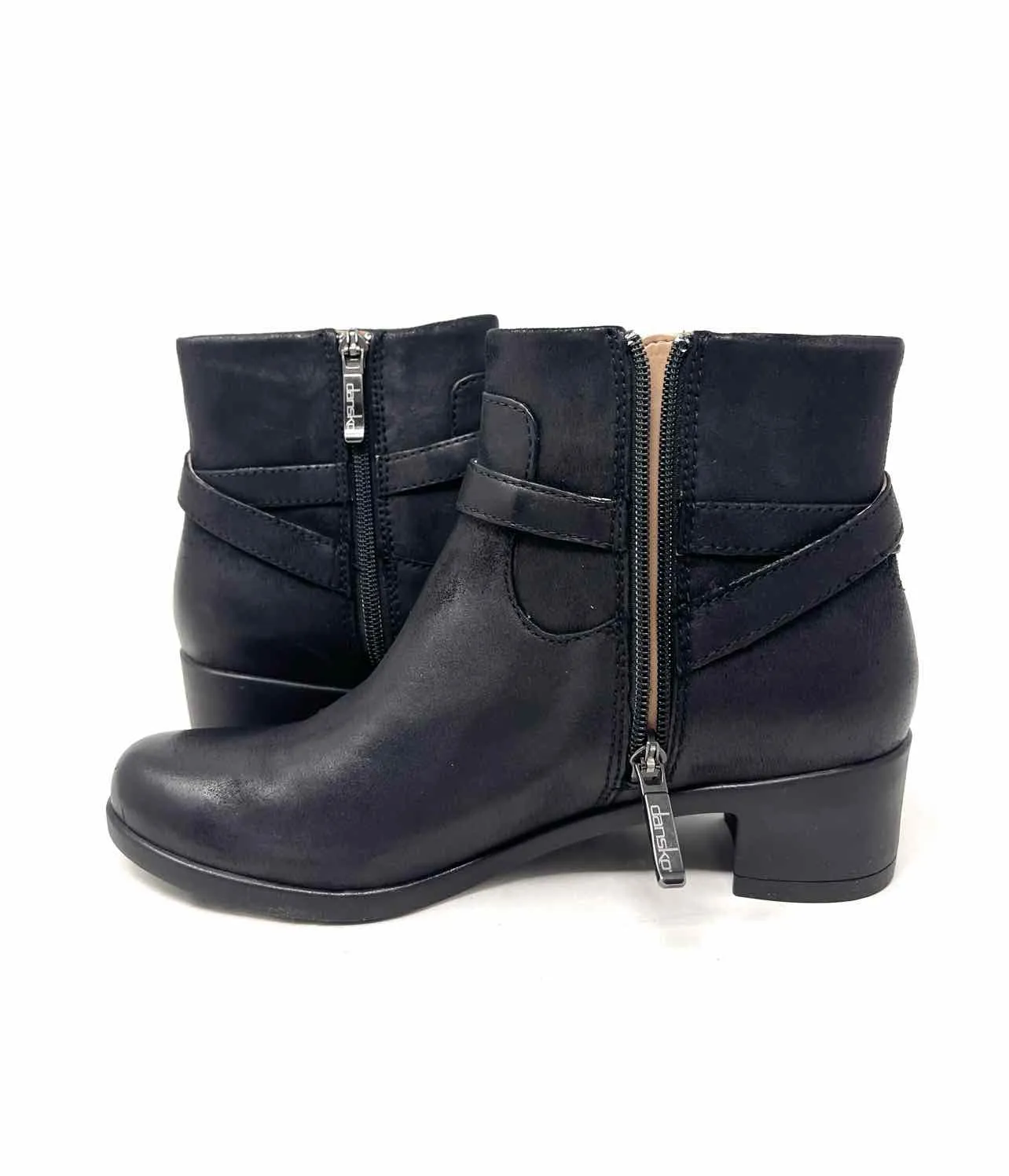 Dansko Size 7.5/8 Black Buckle(s) Leather NEW Shoes Boots