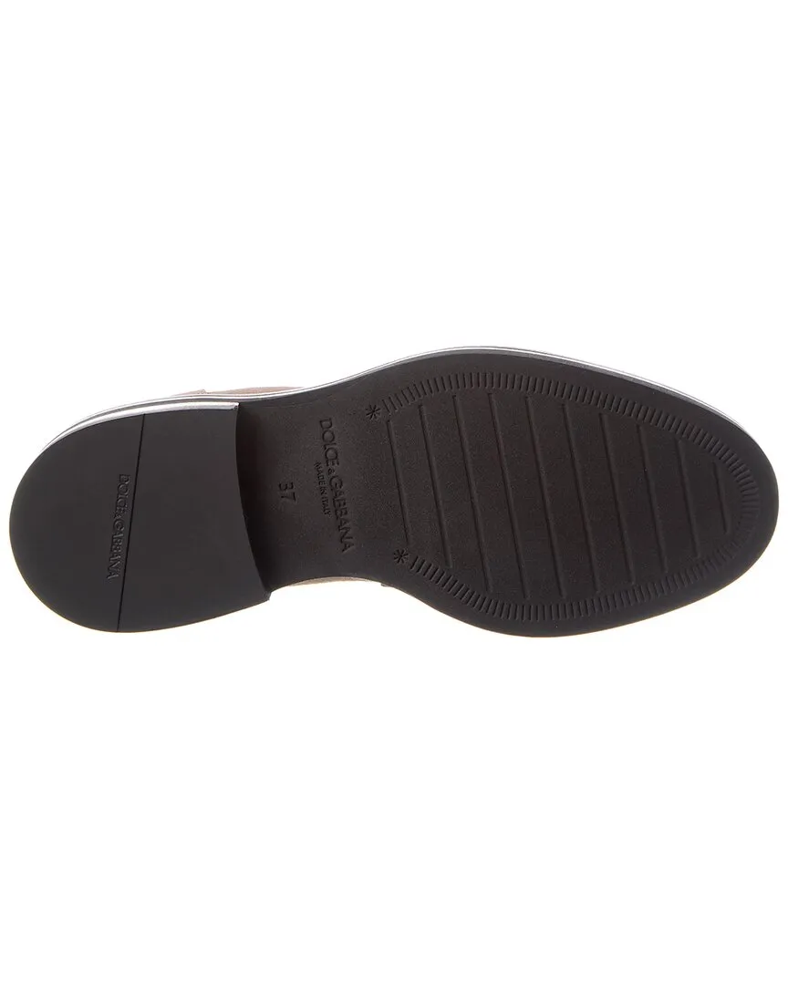 Dolce & Gabbana DG Logo Suede Loafer
