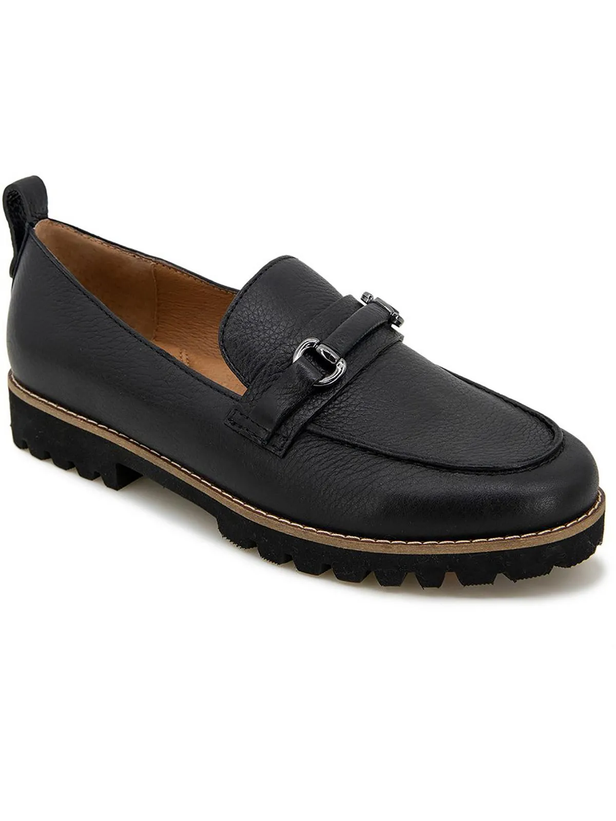 EUGENE LUG BIT Womens Leather Slip On Loafers