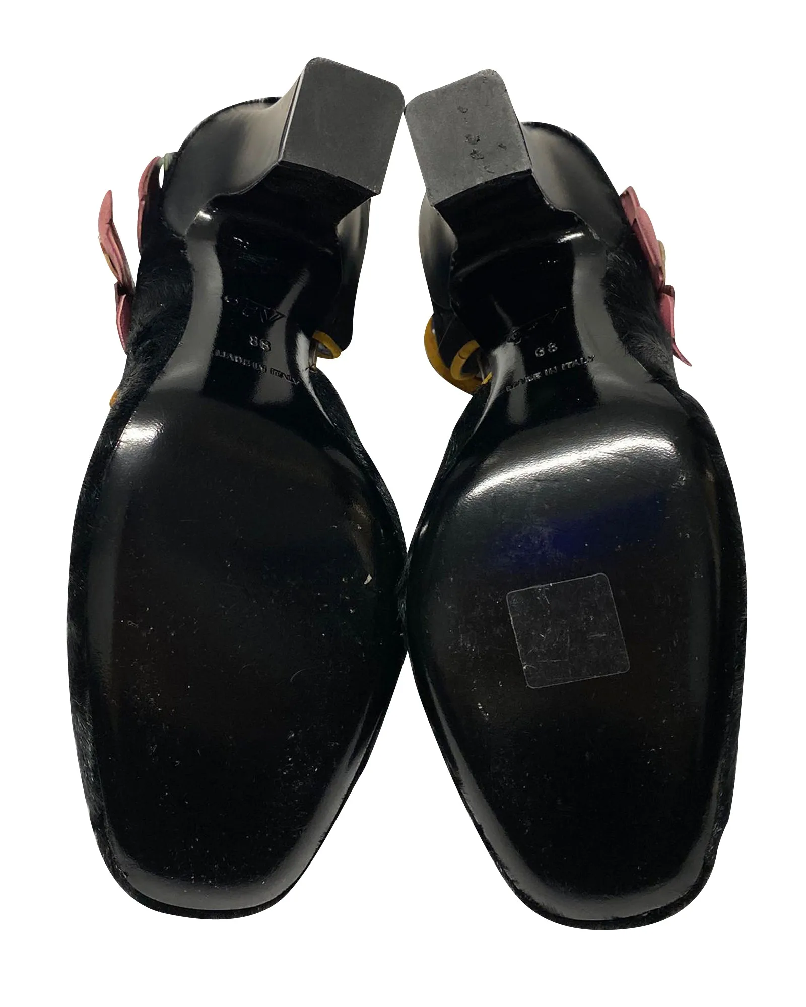 Fabrizio Viti Violets For Your Fur Pumps in Black Fur
