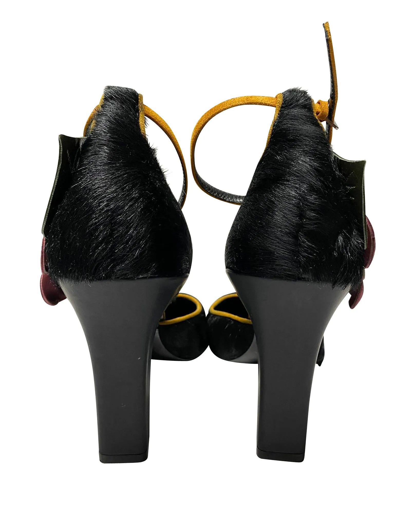 Fabrizio Viti Violets For Your Fur Pumps in Black Fur