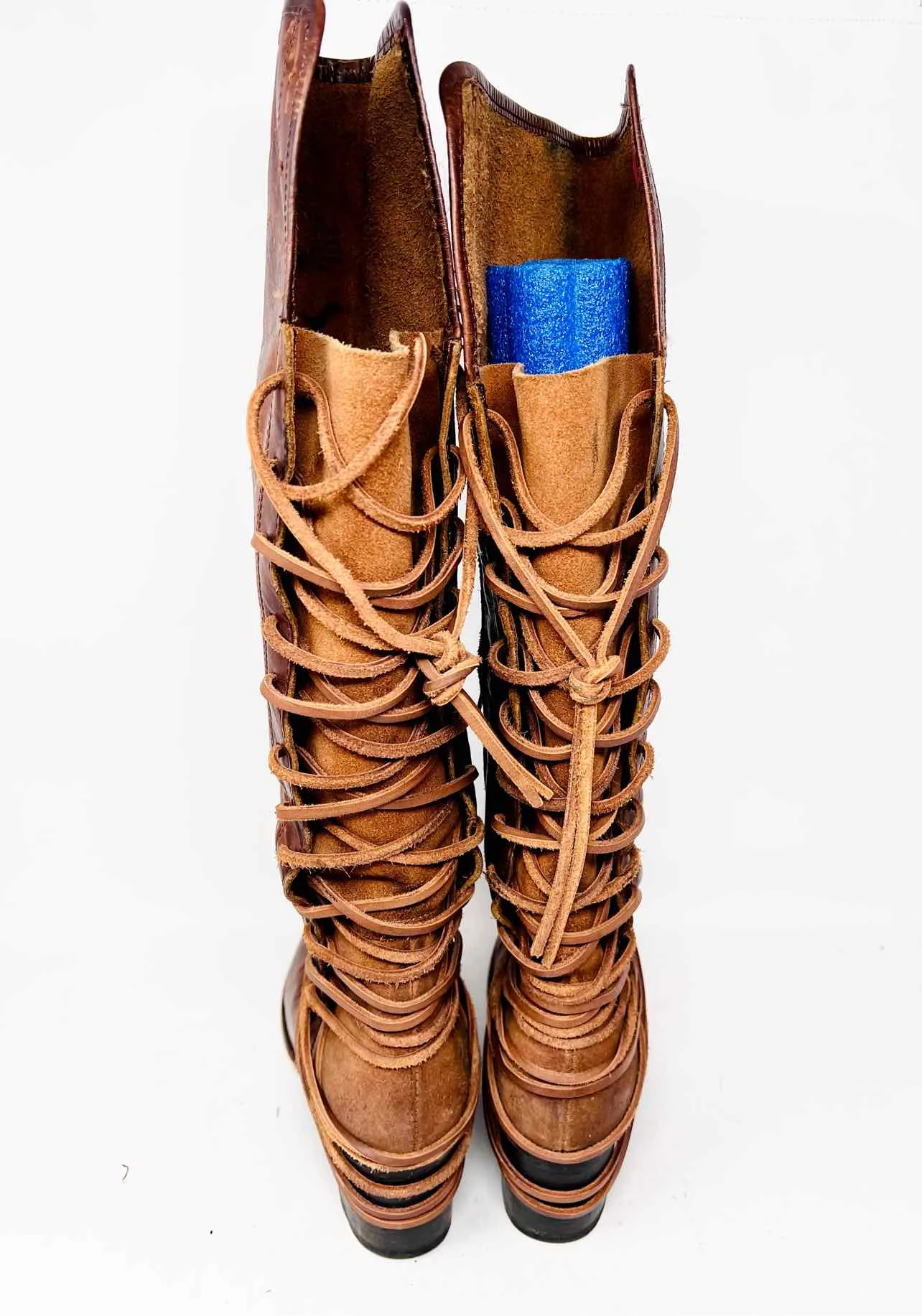 Freebird Size 9 Brown Lace-Up Leather AS IS Shoes Boots
