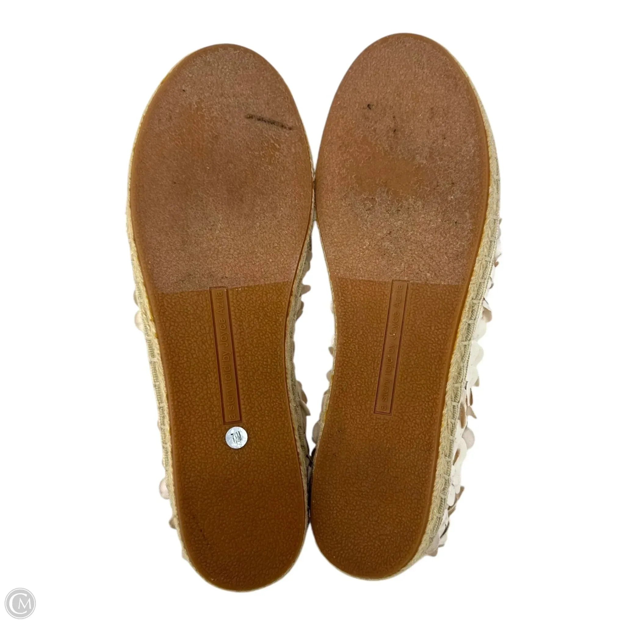 Gisella Floral Appliqué Slip-On Espadrilles By Avec Les Filles In Cream, Size: 7.5
