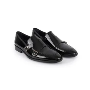Hardin Patent Leather Double Monk Loafers
