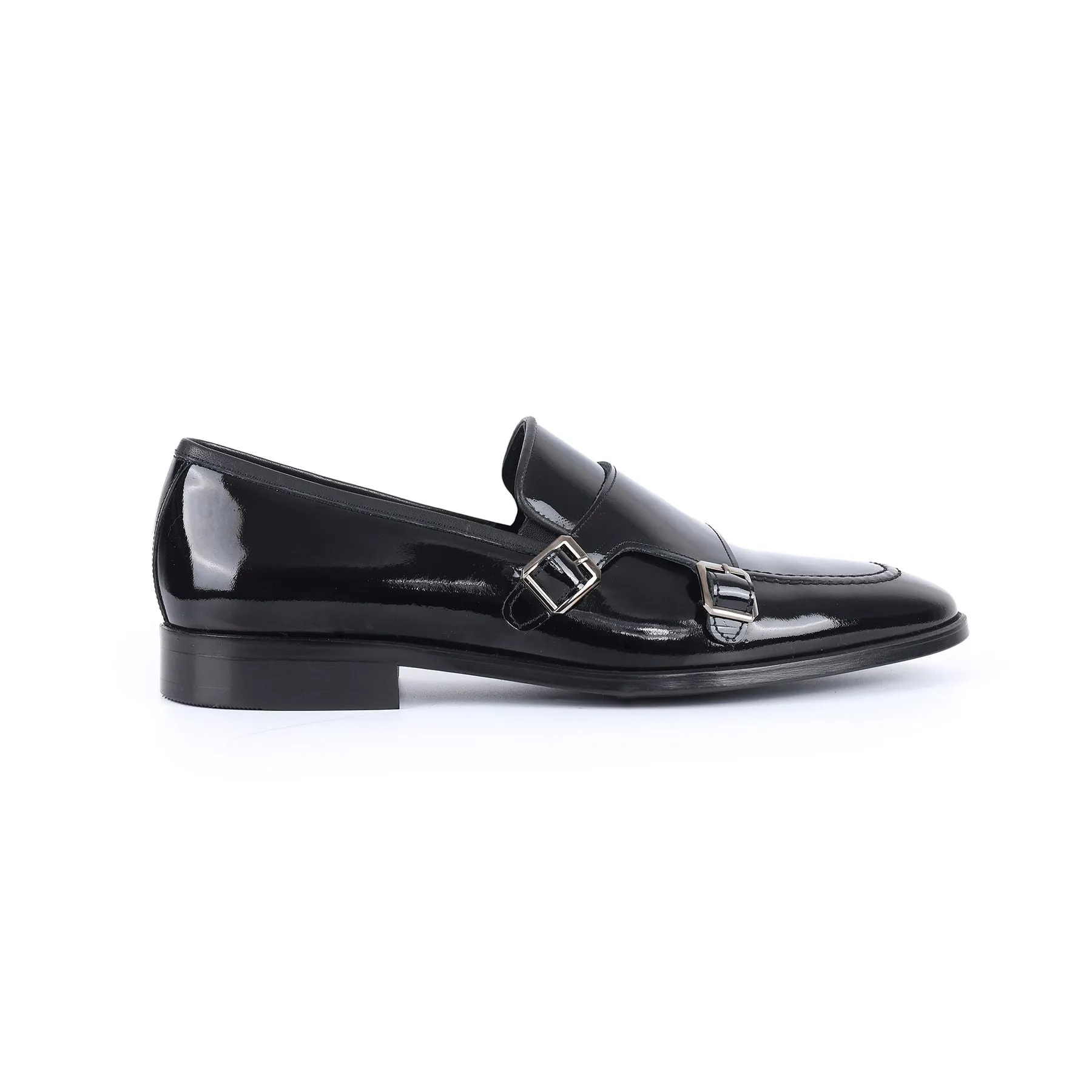 Hardin Patent Leather Double Monk Loafers