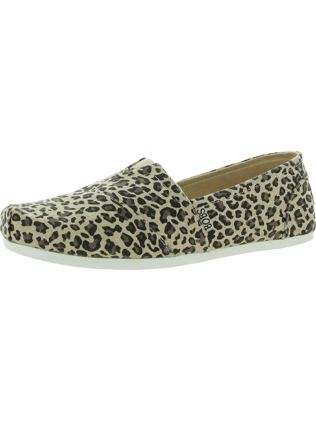 Hot Spotted Womens Canvas Slip On Loafers
