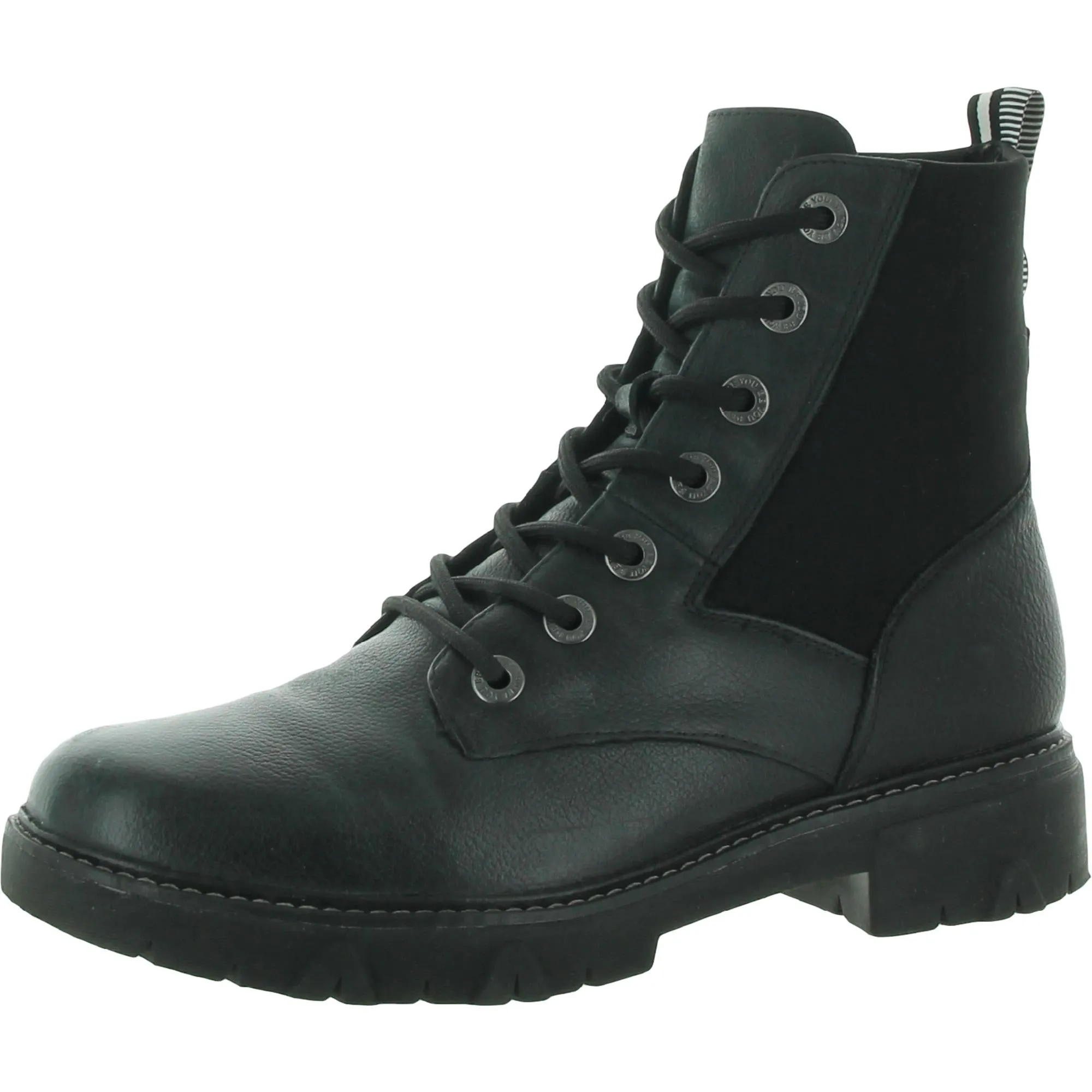 Hudson Womens Arch Support Ankle Combat & Lace-up Boots