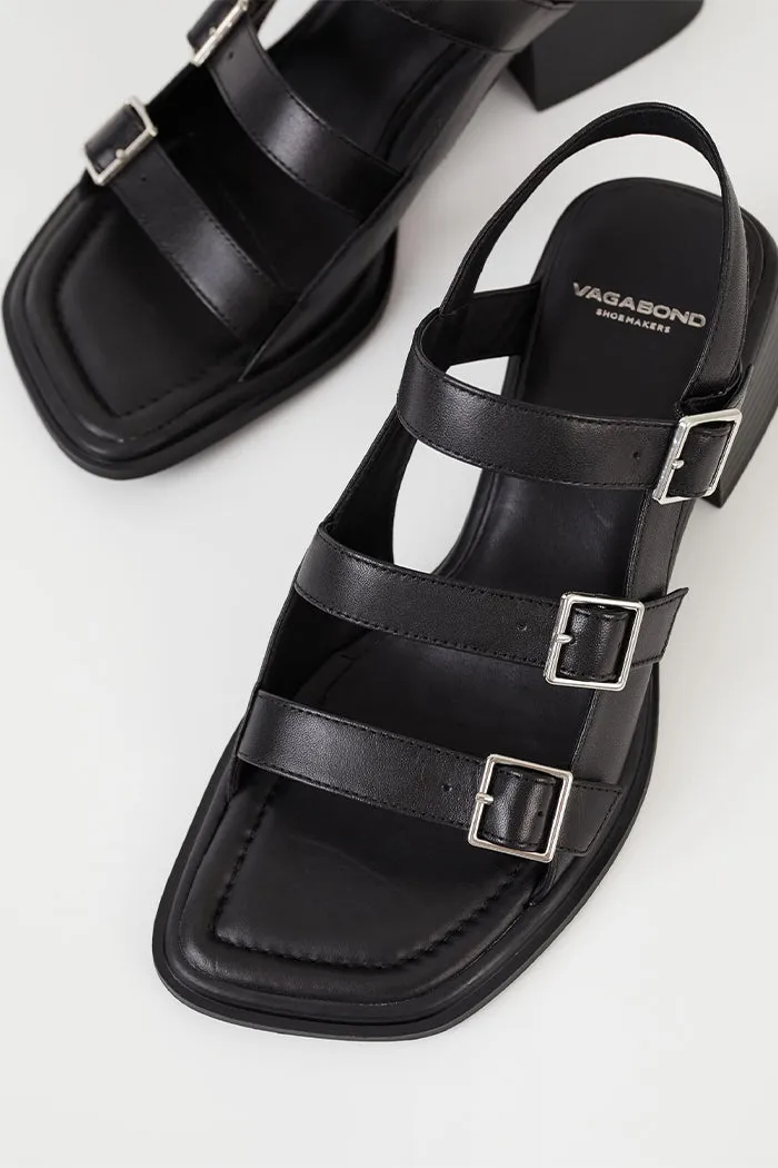 INES TRIPLE BUCKLE SANDAL