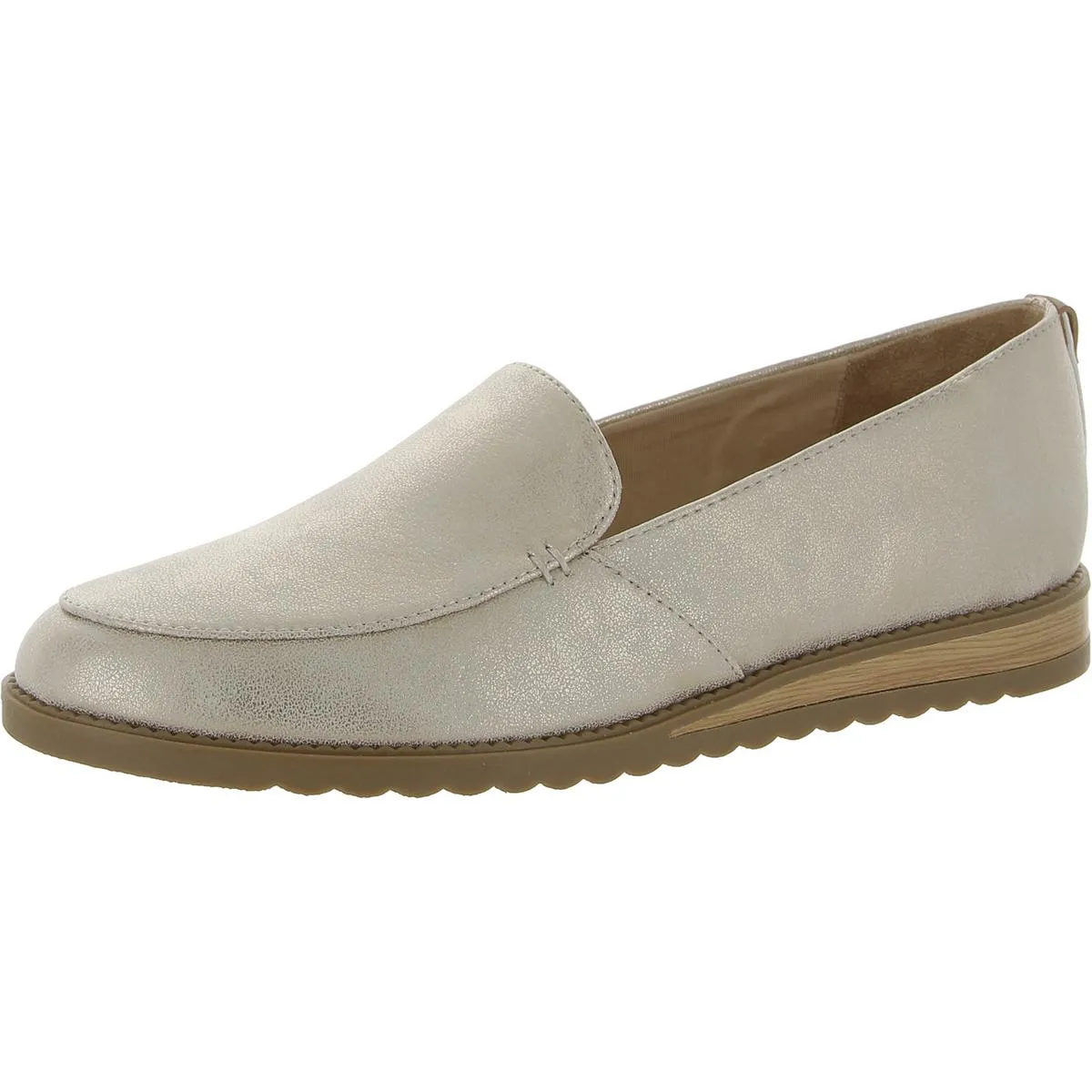 Jet Away Womens Faux Leather Slip On Loafers