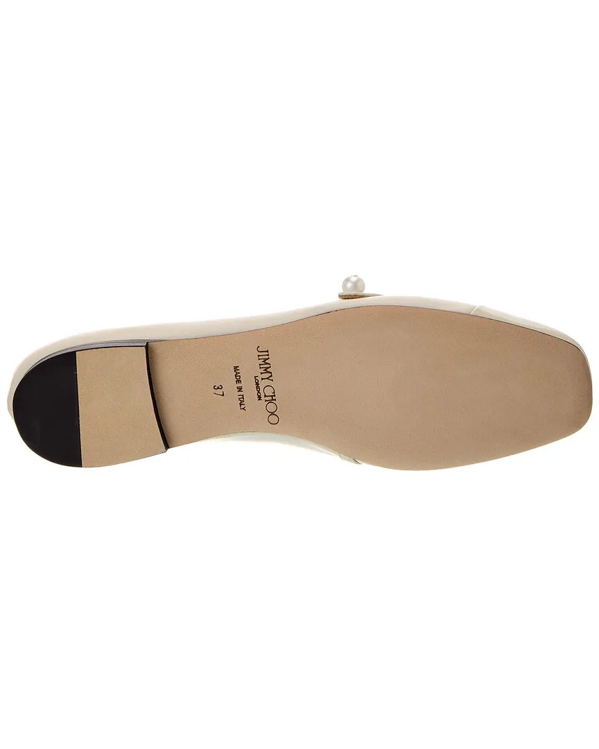 Jimmy Choo Elisa Leather & Patent Flat