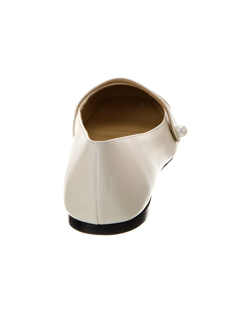 Jimmy Choo Elisa Leather & Patent Flat
