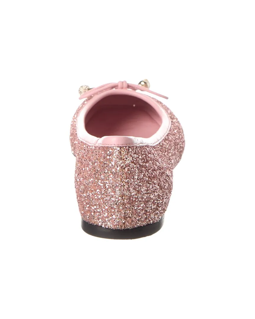 Jimmy Choo Elme Glitter Flat